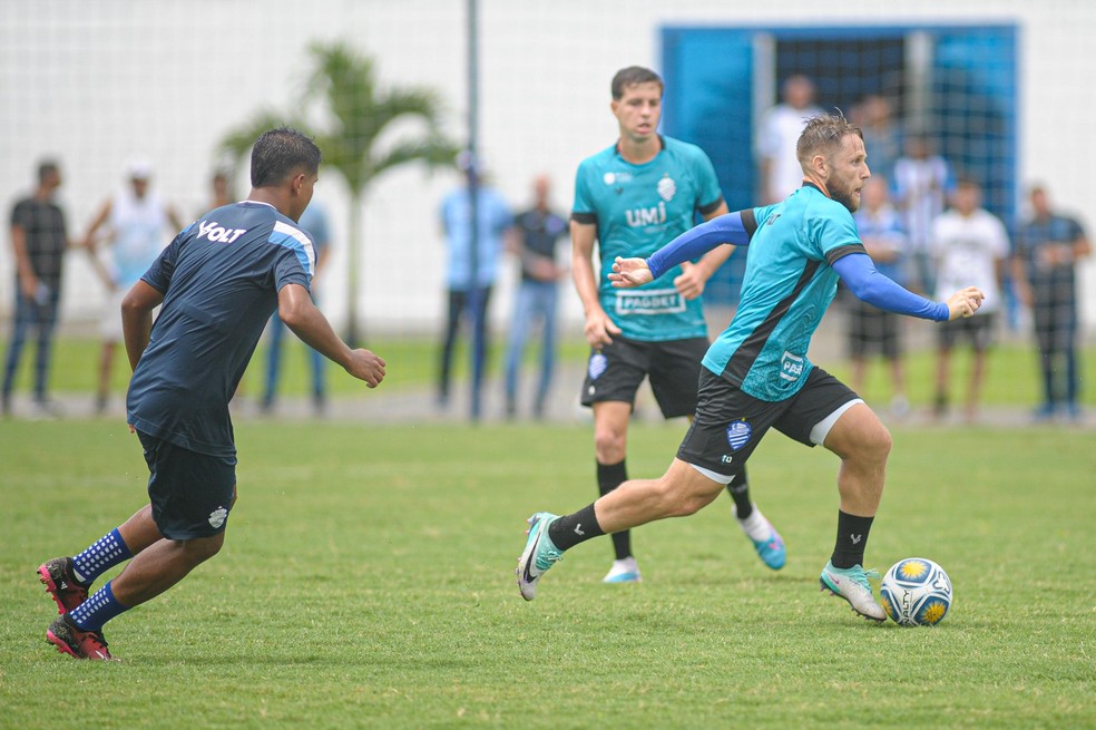 CSA disputa jogo-treino no CT — Foto: Augusto Oliveira/ASCOM CSA
