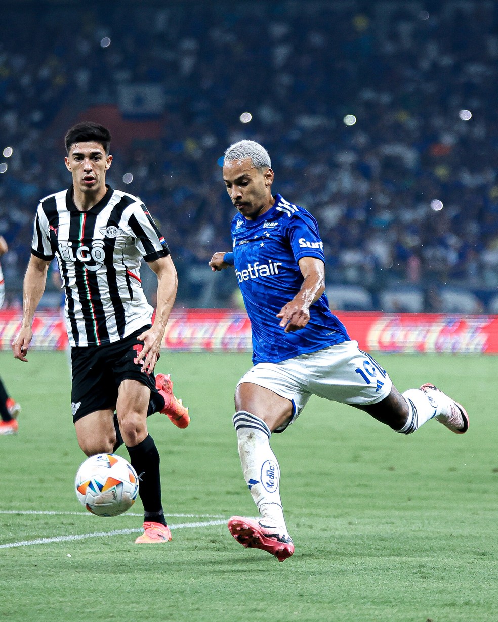 Matheus Pereira Cruzeiro x Libertad — Foto: Gustavo Aleixo/Cruzeiro
