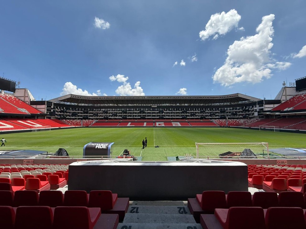 Estádio Casa Blanca, em Quito, no Equador — Foto: Camila Alves