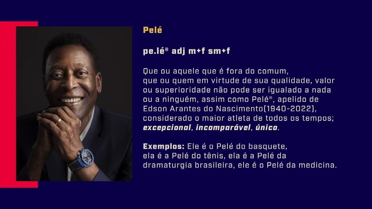 Pelé pode entrar para o dicionário da língua portuguesa; entenda