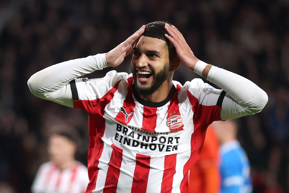 Ismael Saibari em ação pelo PSV
