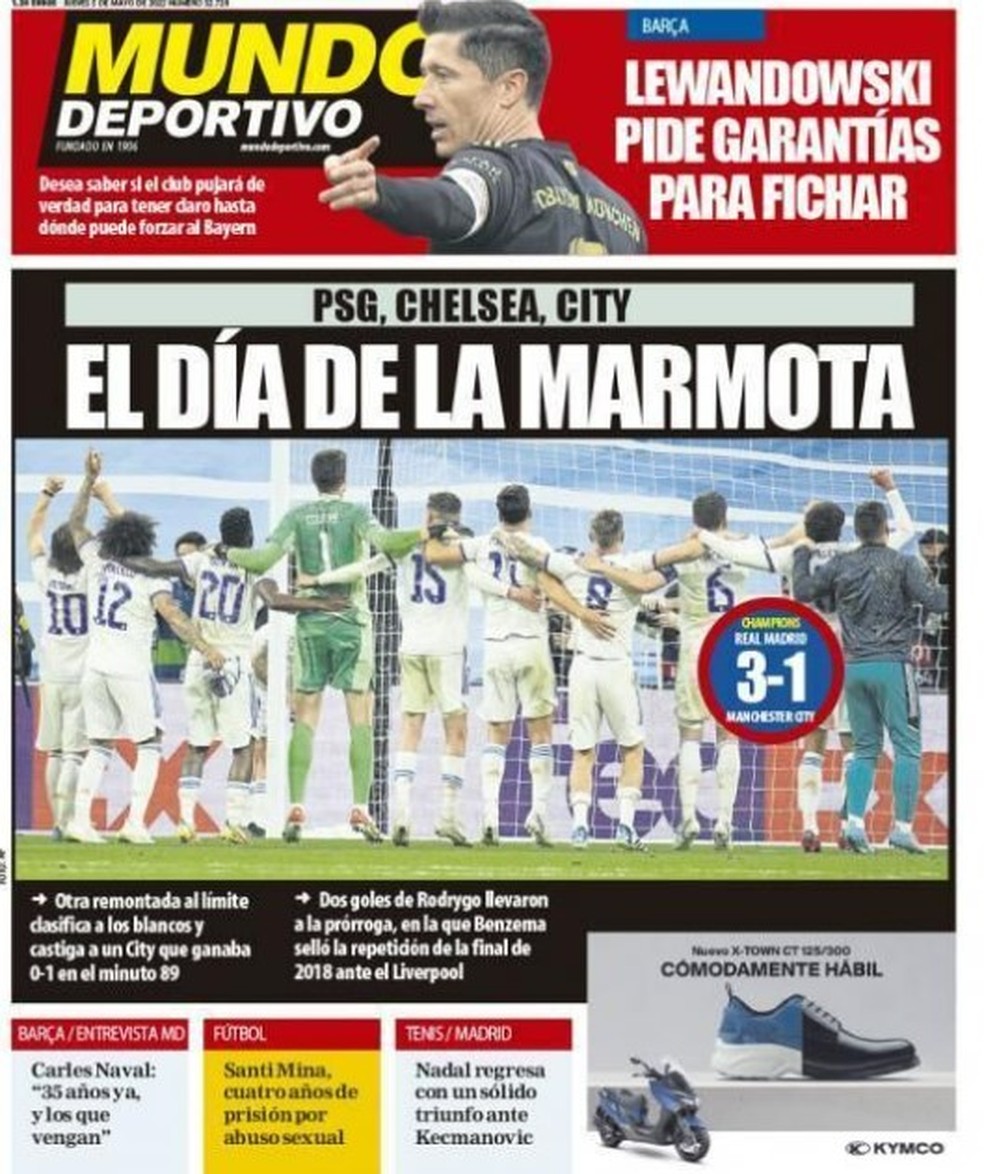 City x Real: Jornais espanhóis detonam Real: 'Inexistente e sem alma