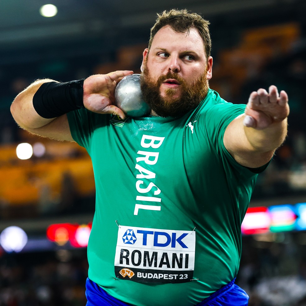 Darlan Romani no Mundial Indoor de Atletismo de Glasgow — Foto: Wagner Carmo/CBAt