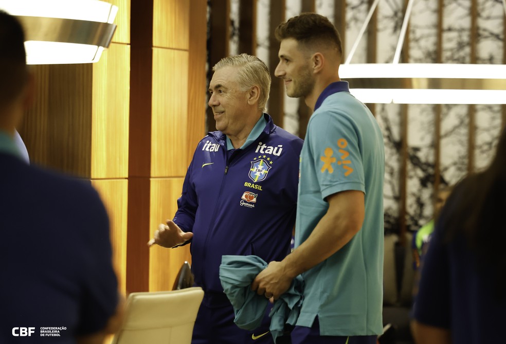 Ancelotti chega a Seul para amistoso entre Brasil e Coreia do Sul — Foto: Rafael Ribeiro/CBF