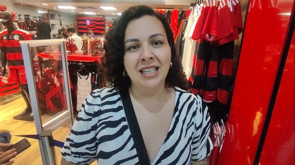 Gabriela Nóbrega garantiu cinco ingressos para o jogo entre Nova Iguaçu e Flamengo — Foto: Reprodução / TV Cabo Branco