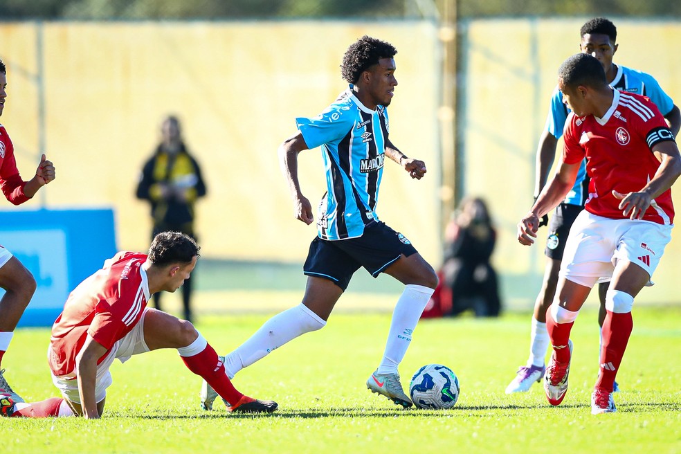 Gre-Nal disputado no Brasileirão Sub-20 2025 — Foto: ANGELO PIERETTI/GRÊMIO FBPA