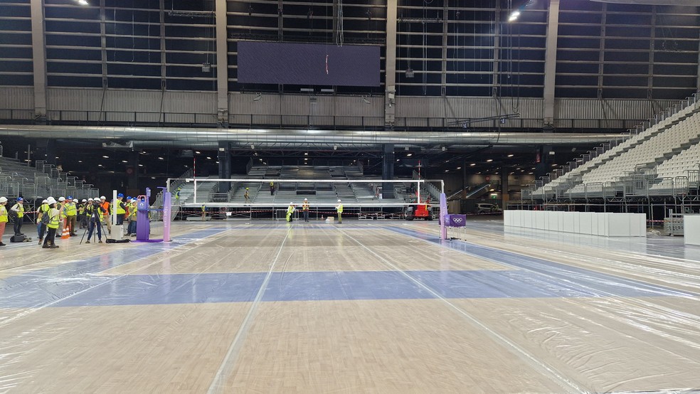 Arena Paris Sul 1 receberá jogos de vôlei nas Olimpíadas — Foto: Lorena Dillon