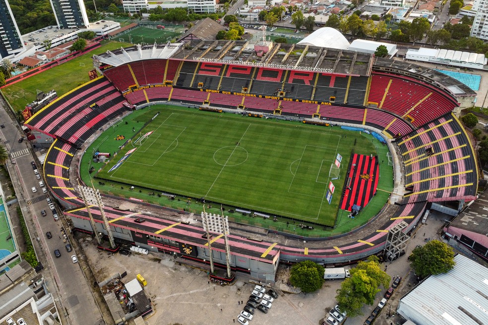 Estádio Ilha do Retiro, antes de jogo do Sport — Foto: Rafael Vieira/AGIF