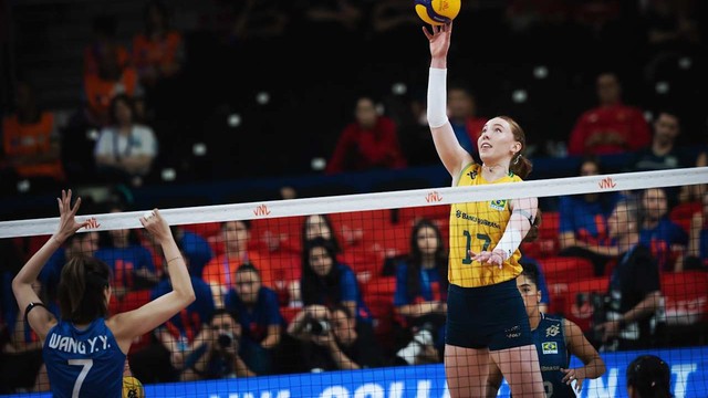 Brasil X China na Liga das Nações- Ju Bergmann