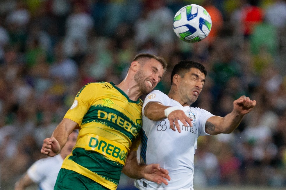 No primeiro turno, Grêmio venceu o Cuiabá na Arena Pantanal — Foto: Gil Gomes/AGIF