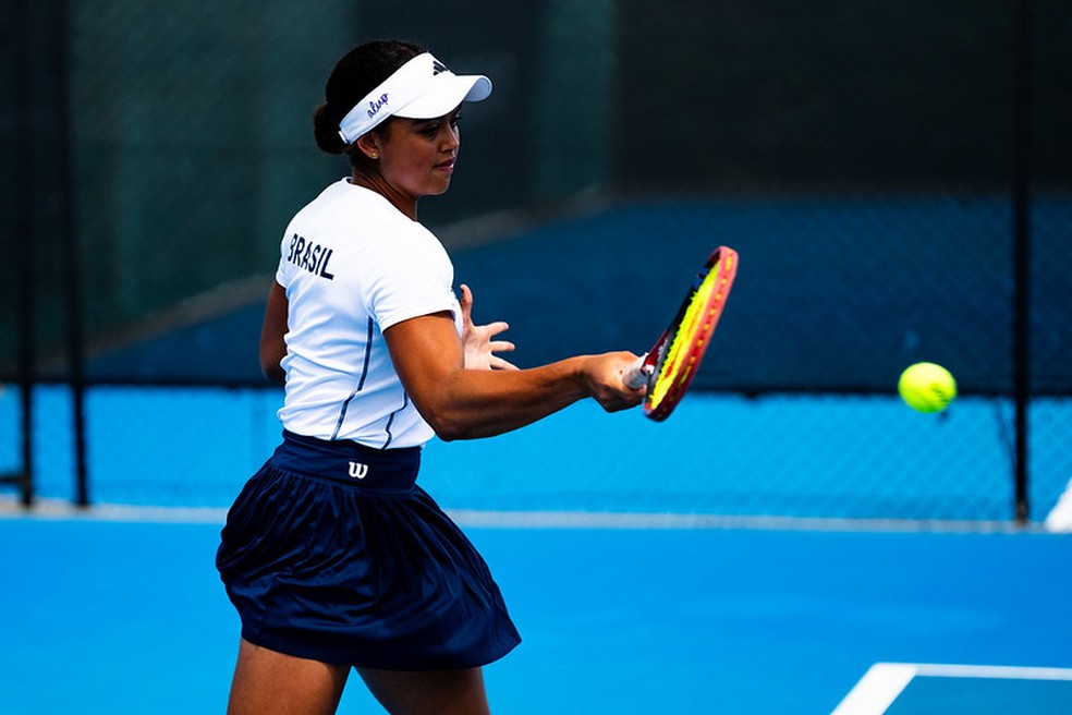 Naná Silva na BJK Cup — Foto: André Gemmer/CBT