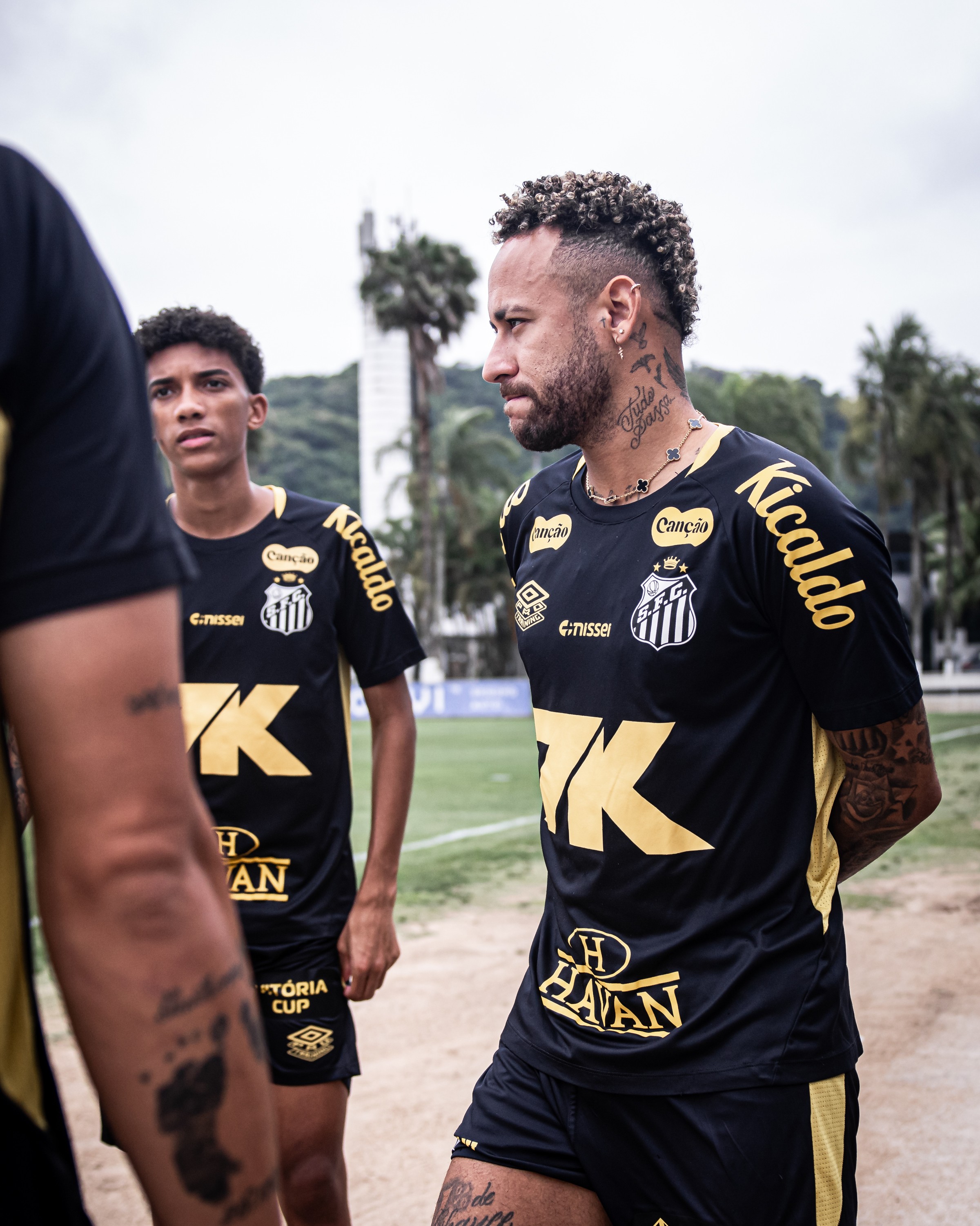 Neymar é poupado de treino no Santos; Tiquinho faz tratamento | Ge