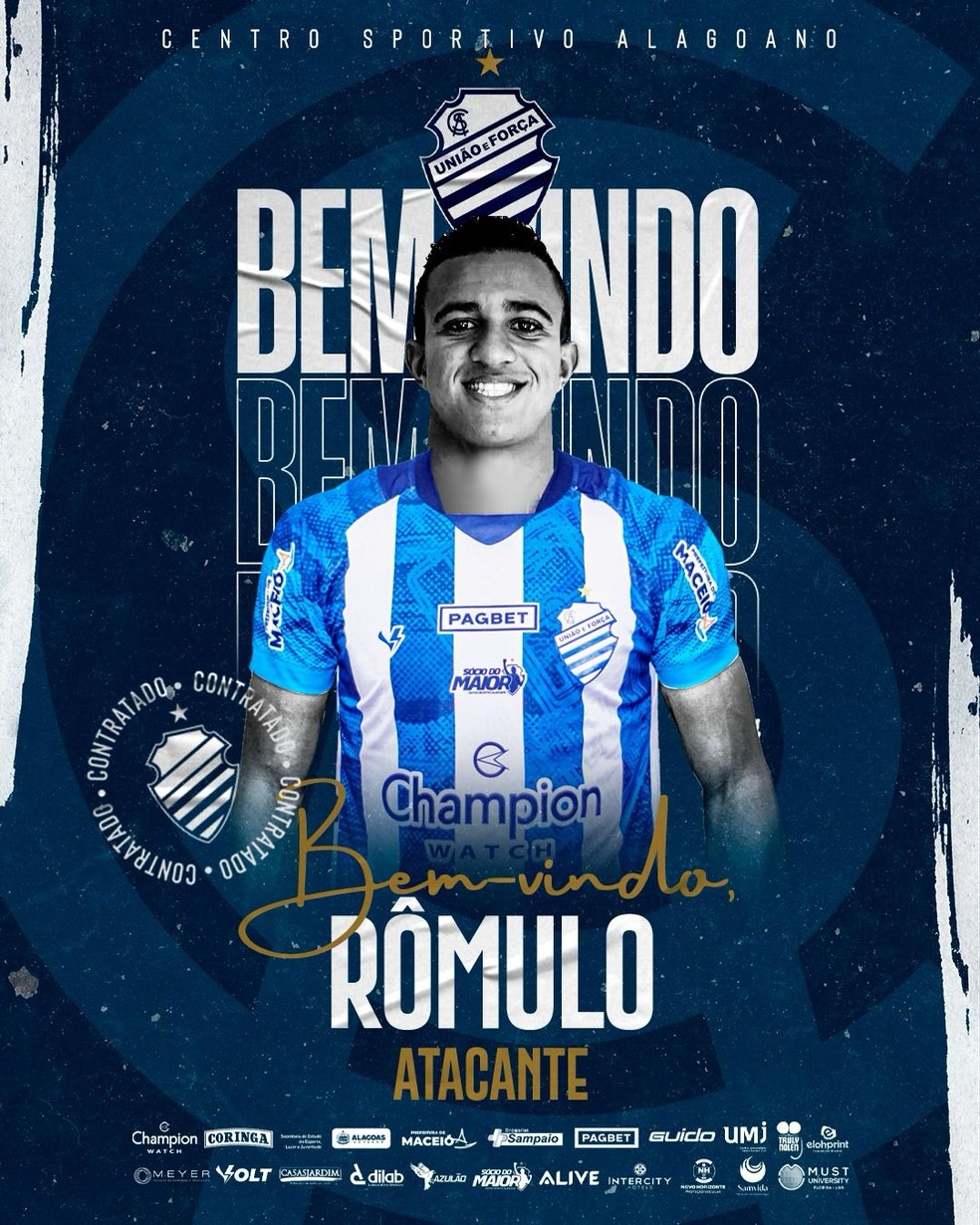 CSA anuncia atacante Rômulo, ex-CRB — Foto: Divulgação/CSA