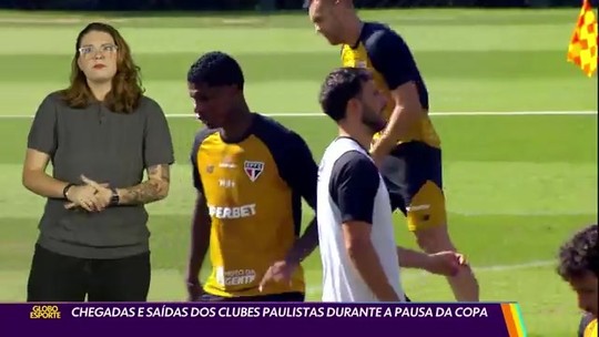 Chegadas e saídas dos clubes paulistas durante a pausa da Copa - Programa: Globo Esporte SP 