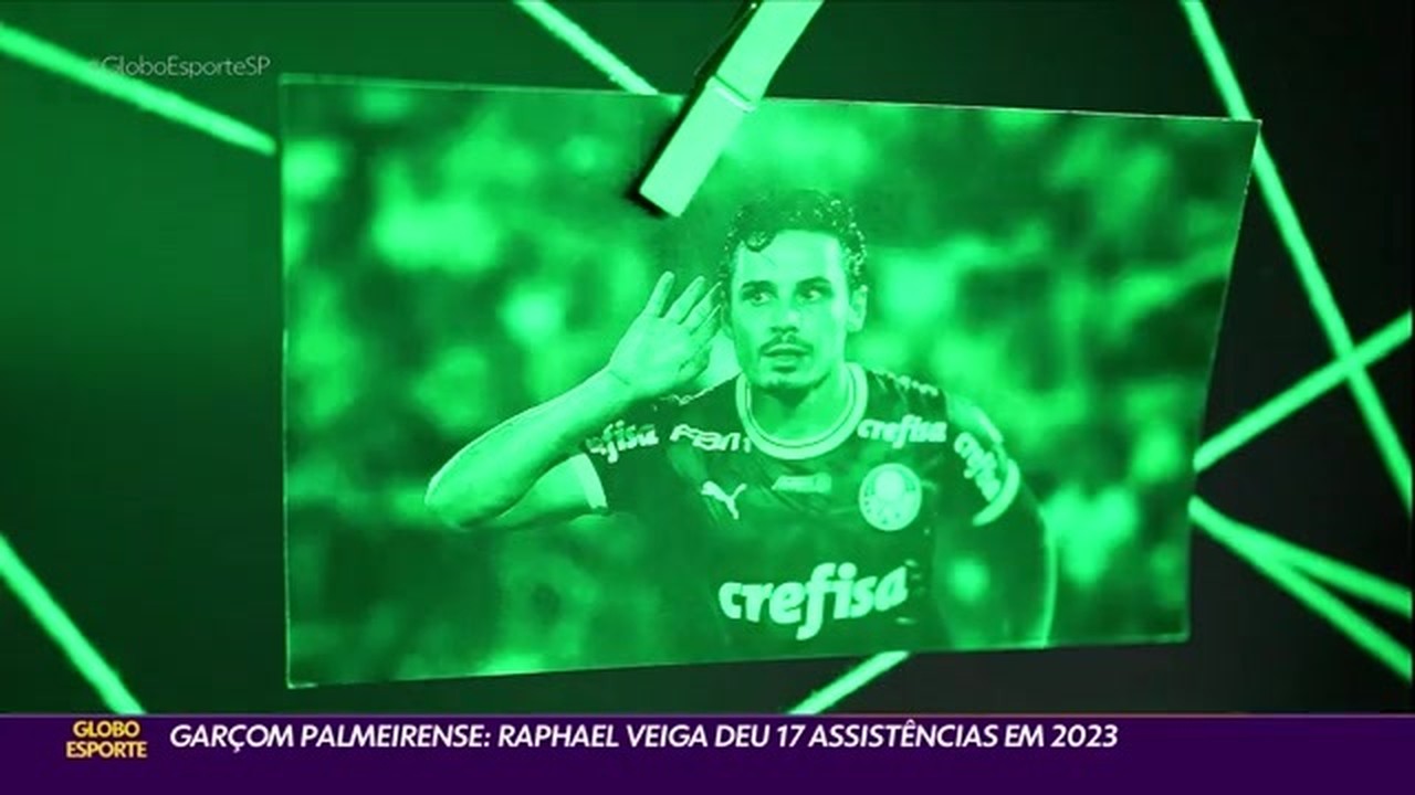 Garçom palmeirense: Raphael Veiga deu 17 assistências em 2023