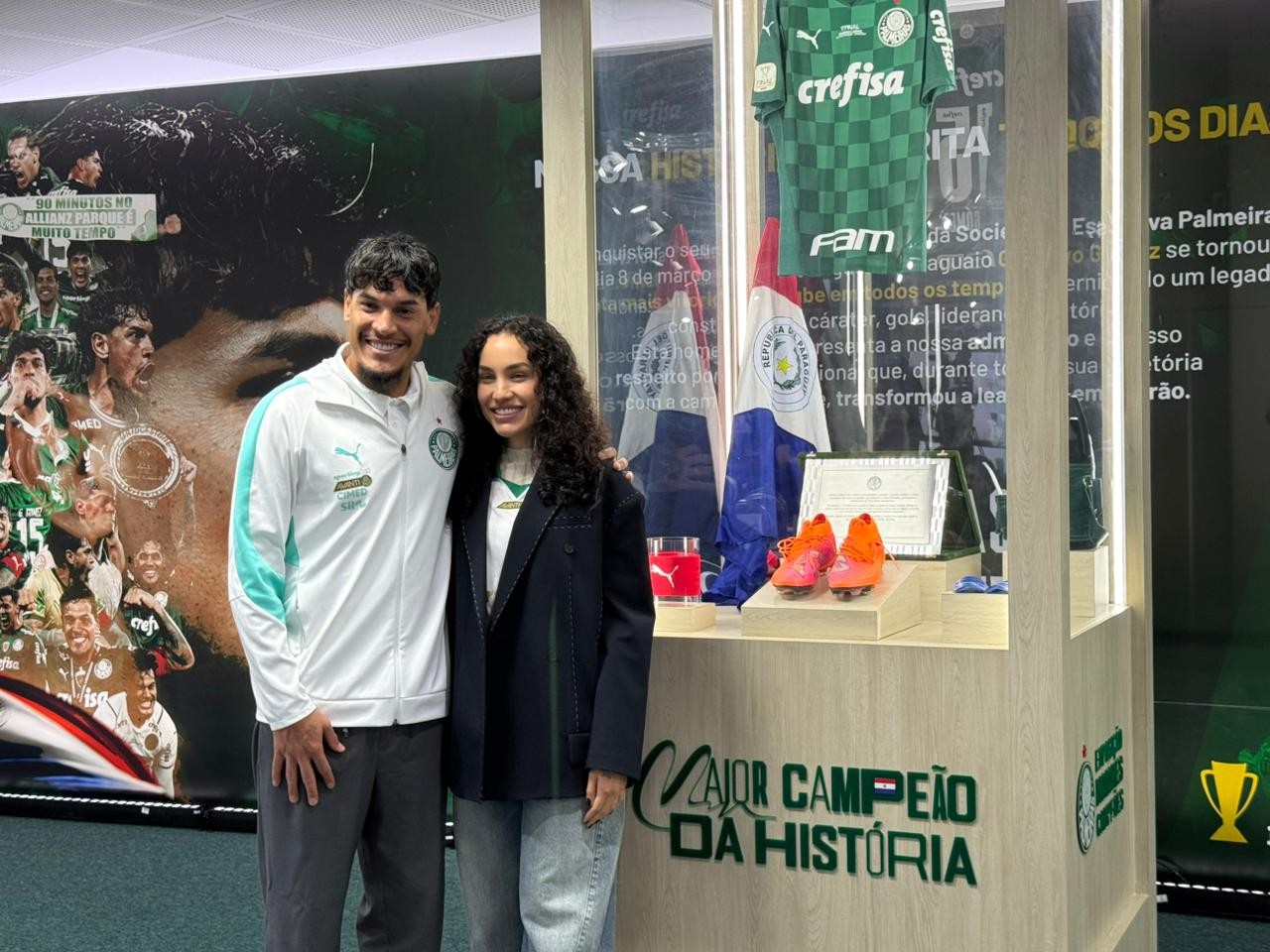 Gustavo Gómez: ídolo do Palmeiras é homenageado em museu do clube | Ge