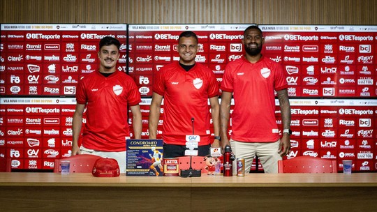 Vila Nova apresenta os reforços contratados por último na janela