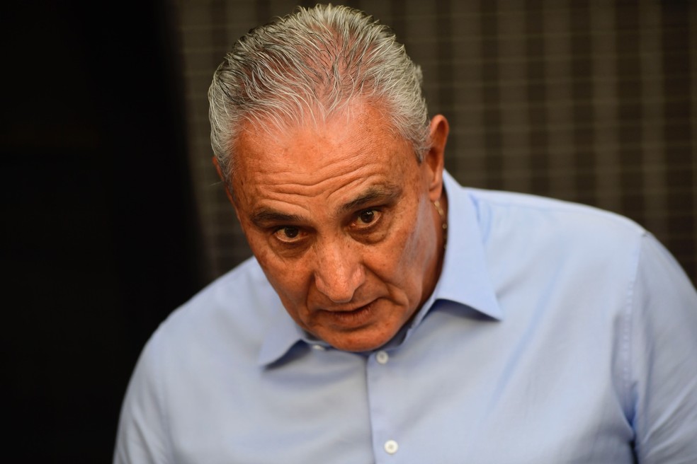 Tite em Corinthians x Flamengo na Neo Química Arena — Foto: Marcos Ribolli