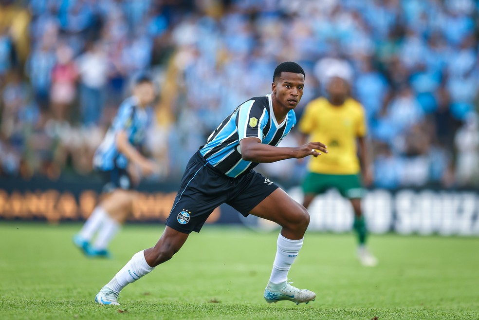 Kaick atuou por 8 minutos contra o Ypiranga — Foto: Lucas Uebel / Grêmio FBPA