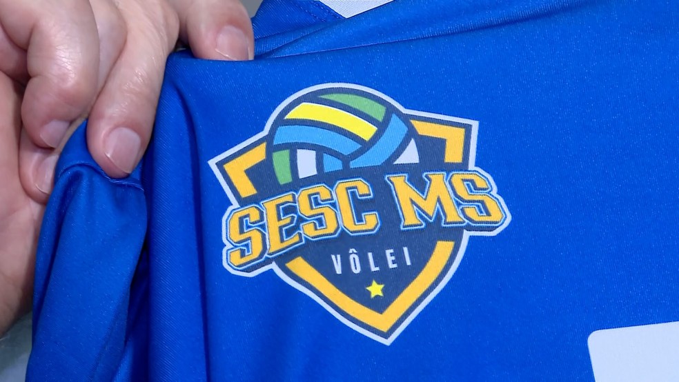 Escudo Sesc MS Vôlei — Foto: Huanderson Merlotti/TV Morena