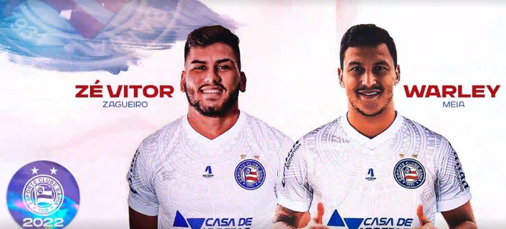Bahia confirma contratações de três novos reforços