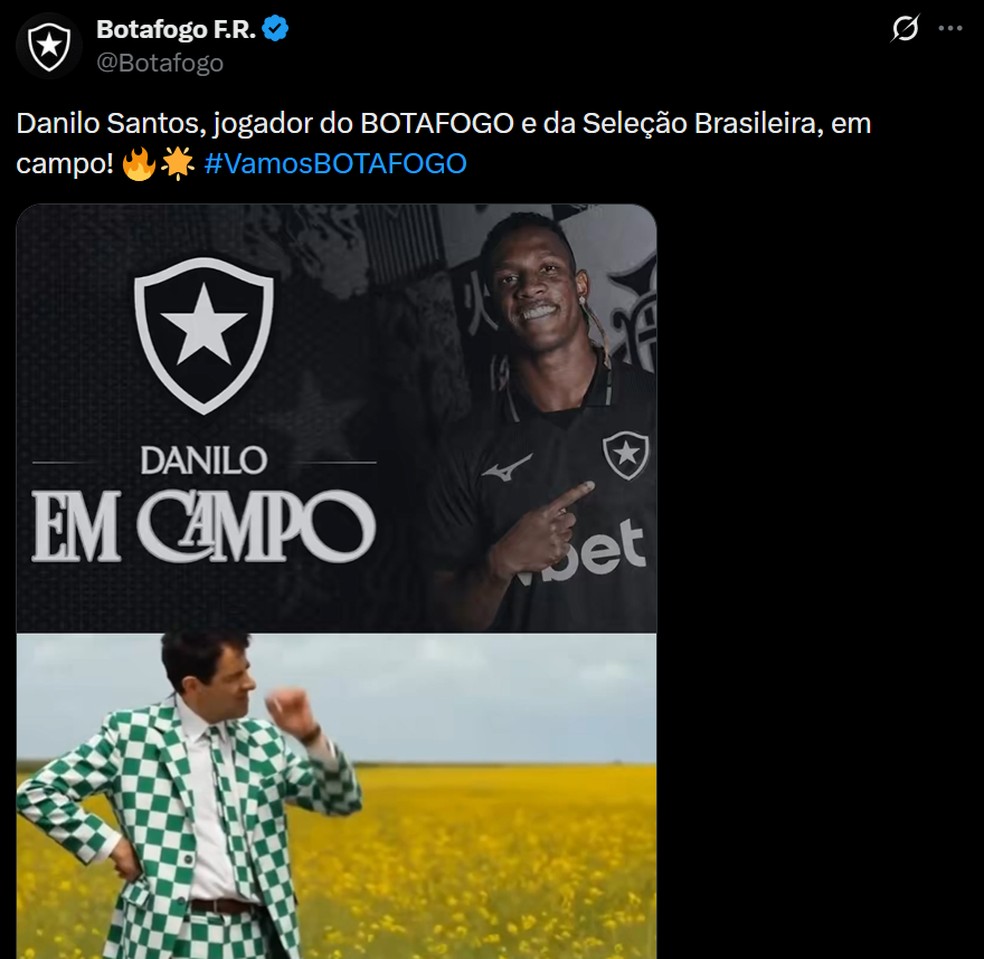Provoca��o Botafogo � Foto: Reprodu��o