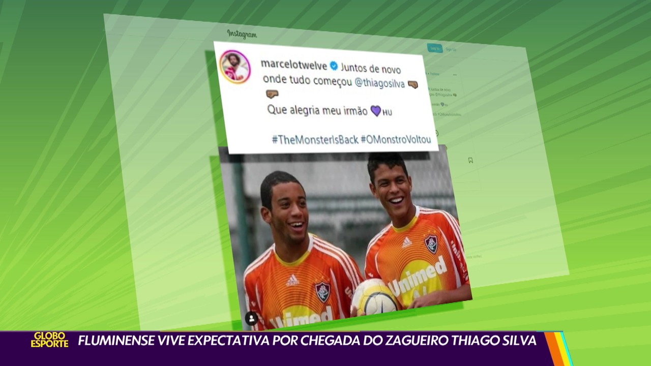 Fluminense vive expectativa por chegada do zagueiro Thiago Silva