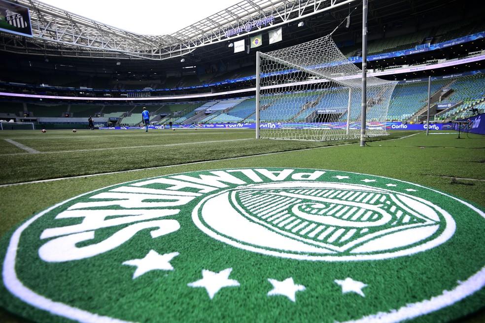 Símbolo do Palmeiras no Allianz Parque — Foto: Marcos Ribolli