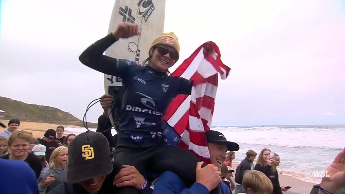 Ciclone de San Clemente rouba a cena do Mundial da WSL; veja quem são