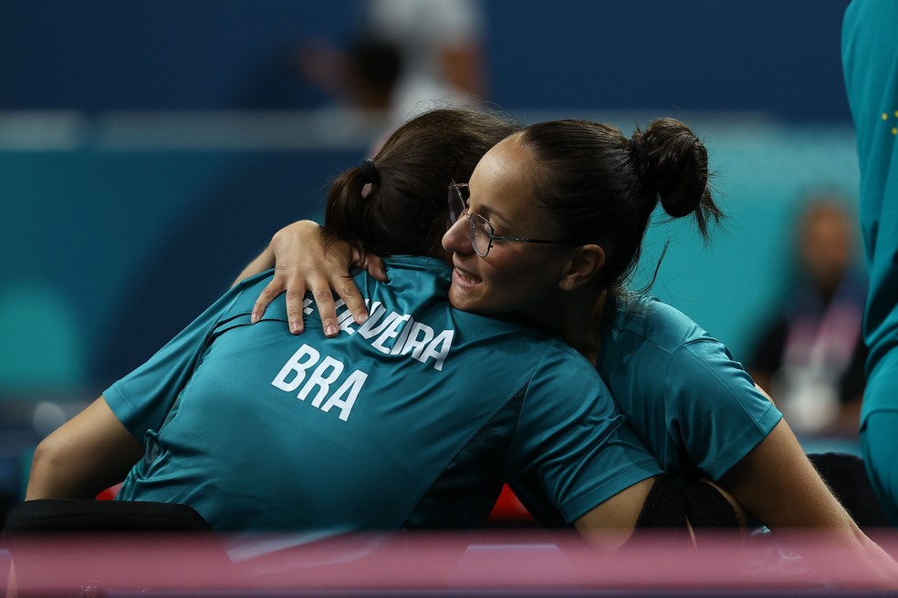 Joyce e Catia garantem medalha no tênis de mesa das Paralimpíadas — Foto: Silvio Ávila/CPB