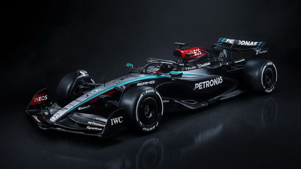 F1 2024: Mercedes lança W15, último carro de Hamilton pela equipe — Foto: Divulgação