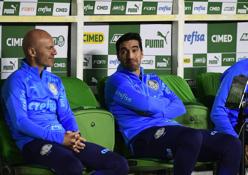 Abel Ferreira em Palmeiras x Coritiba � Foto: Marcos Ribolli