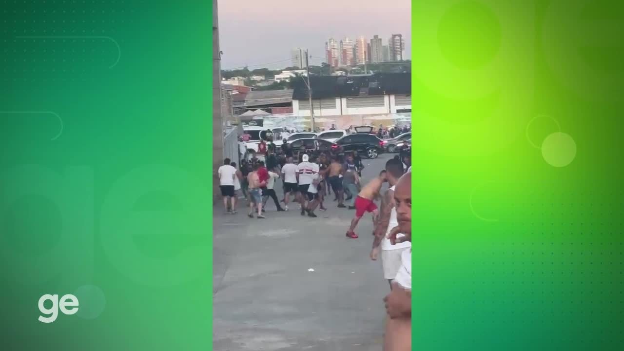 Briga entre torcidas marca chegada de Ceará e São Paulo ao Castelão