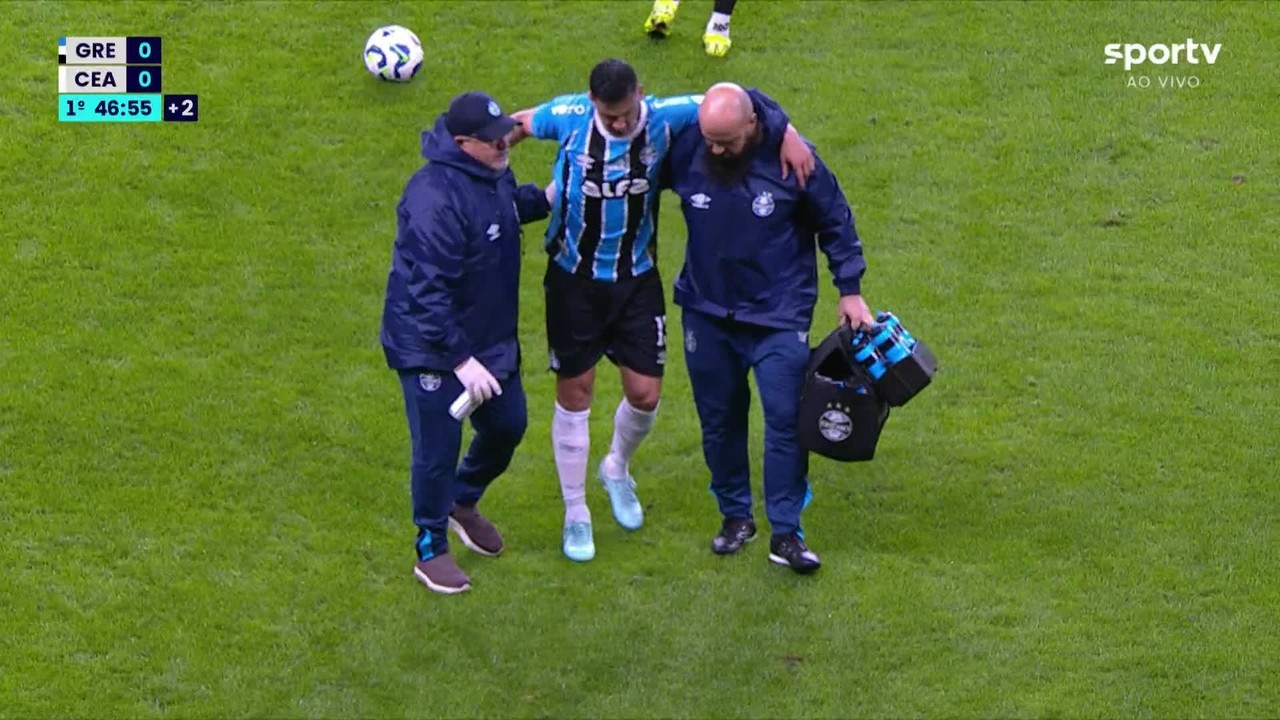 Gremio enfrenta desfalque de Balbuena após lesão no primeiro tempo.