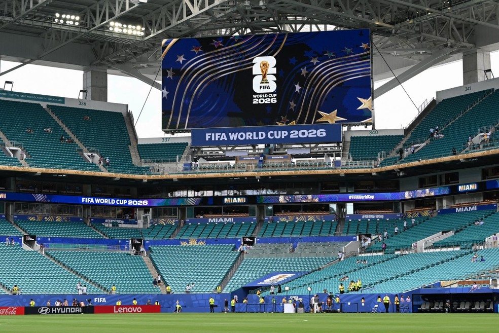 Estádio de Miami — Foto: ROBERTO SCHMIDT / AFP