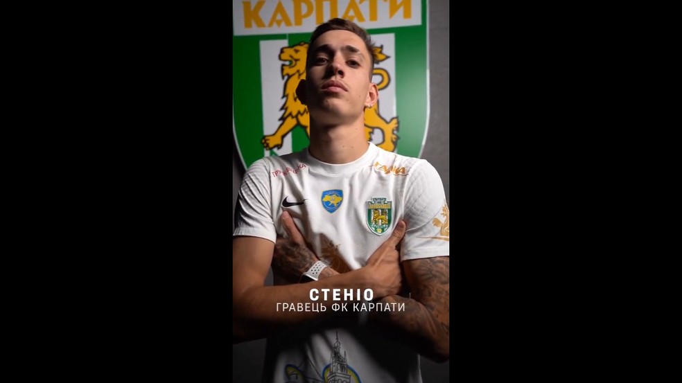 Stênio, ex-Cruzeiro, é anunciado por clube da Ucrânio — Foto: Divulgação