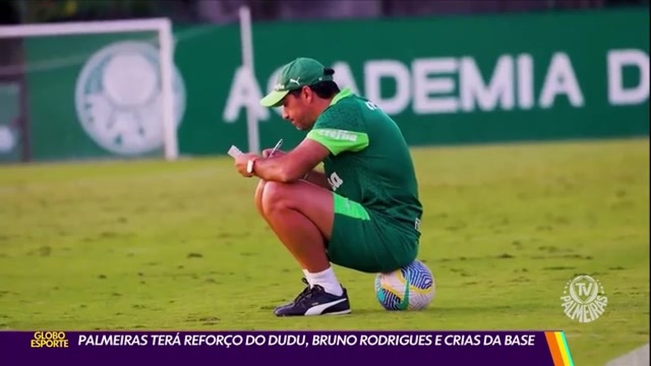 Palmeiras terá reforço do Dudu, Bruno Rodrigues e crias da base
