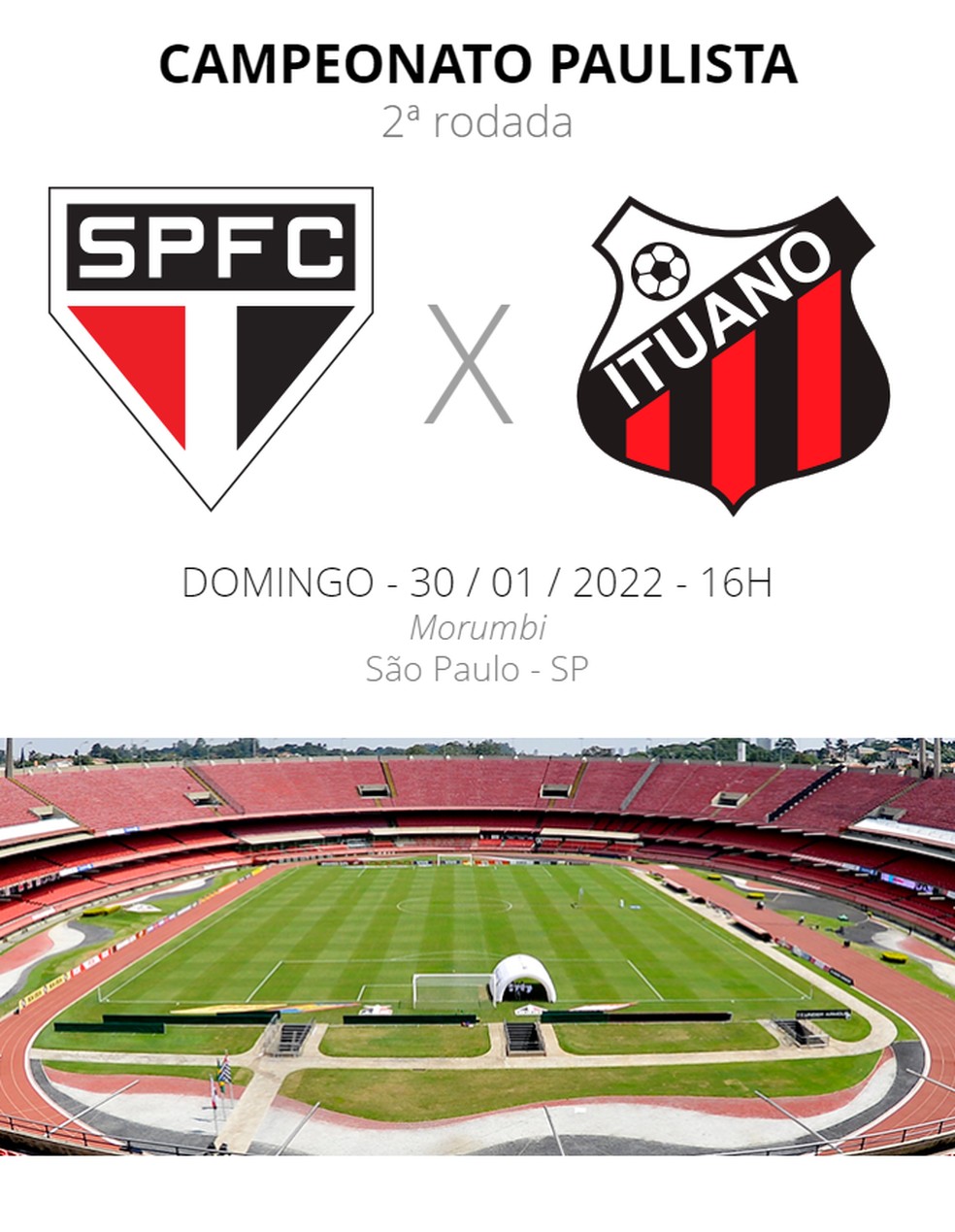 Onde assistir ao vivo a São Paulo x Ituano, pelo Campeonato Paulista 2022?