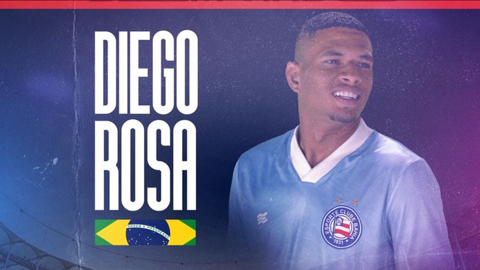 Diego Rosa chegou ao Bahia em 2023 — Foto: EC Bahia / Divulgação