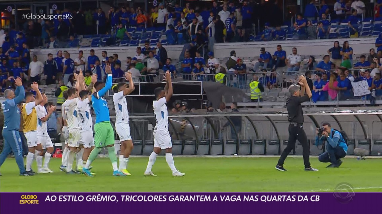 Ao estilo Grêmio, tricolores garantem a vaga nas quartas da CB