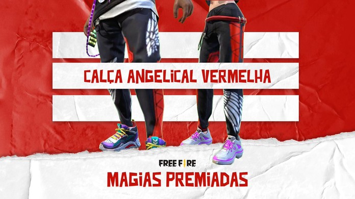 Free Fire: Nova Calça Angelical Vermelha já está disponível - Mais Esports