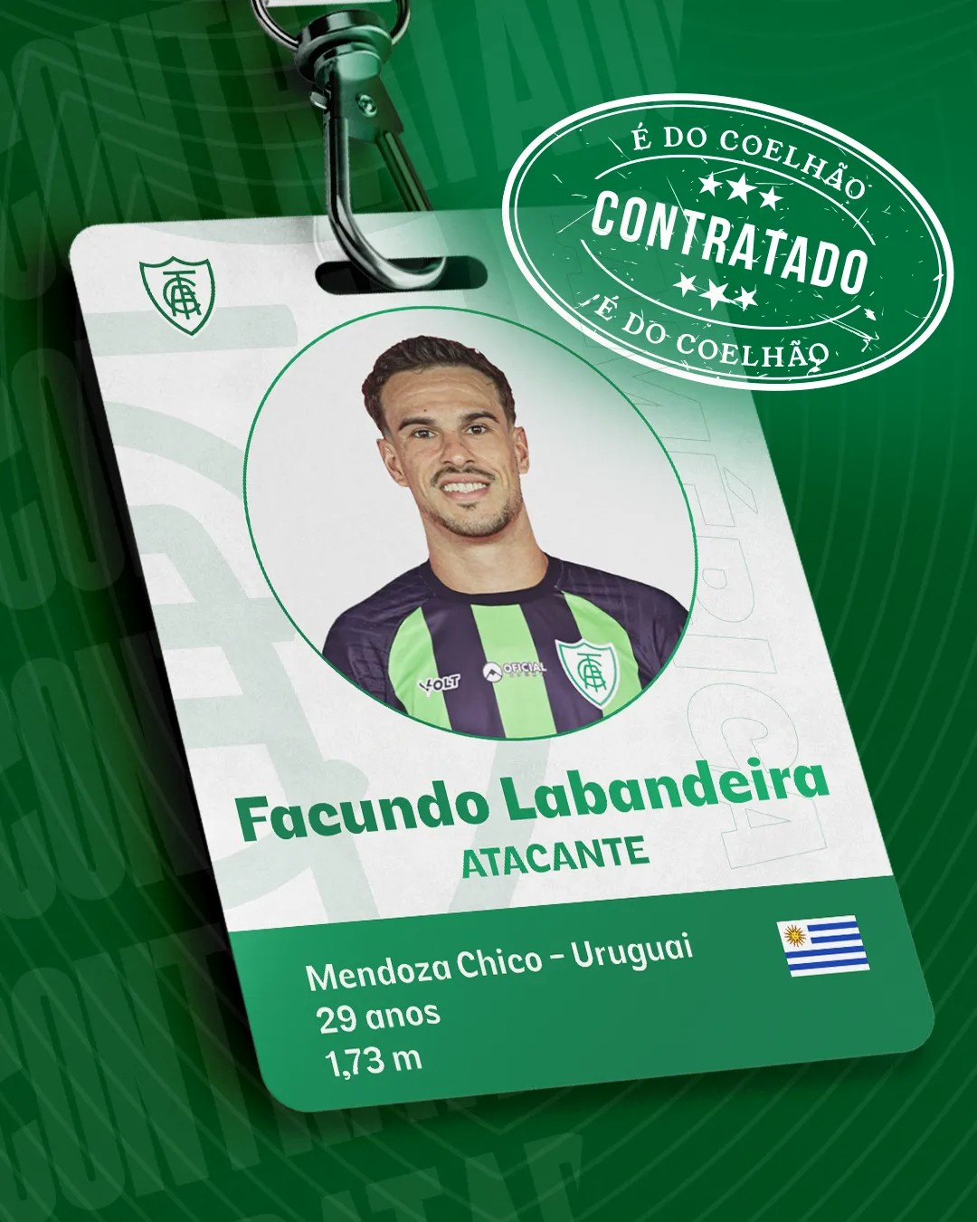 América-MG anuncia contratação de atacante Facundo Labandeira