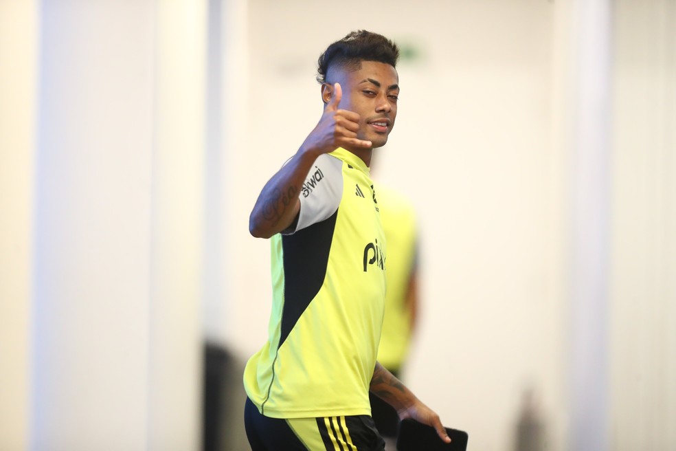 Bruno Henrique no Flamengo — Foto: Marcelo Cortes / CRF