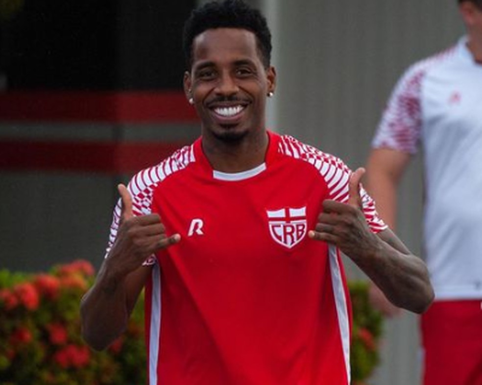 Guilherme Romão está recuperado de lesão muscular — Foto: Francisco Cedrim/CRB