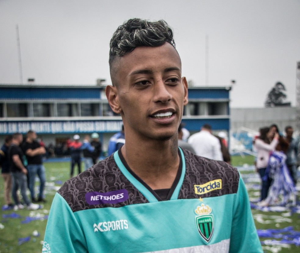 Mendes jogou no Área do Verde, time da Copa Pioneer — Foto: Iago Rodrigues/Scout Sports