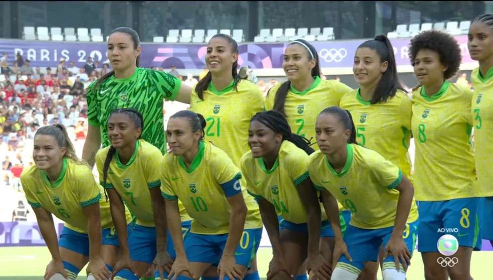 Brasil x Espanha, Grupo C Paris 2024 — Foto: Reprodução/TV Globo