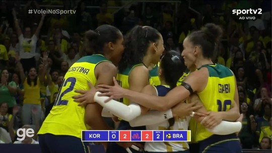 Brasil 3 x 0 Coreia do Sul | Melhores Momentos | Liga das Nações de vôlei feminino 2024 - Programa: Vôlei SporTV 