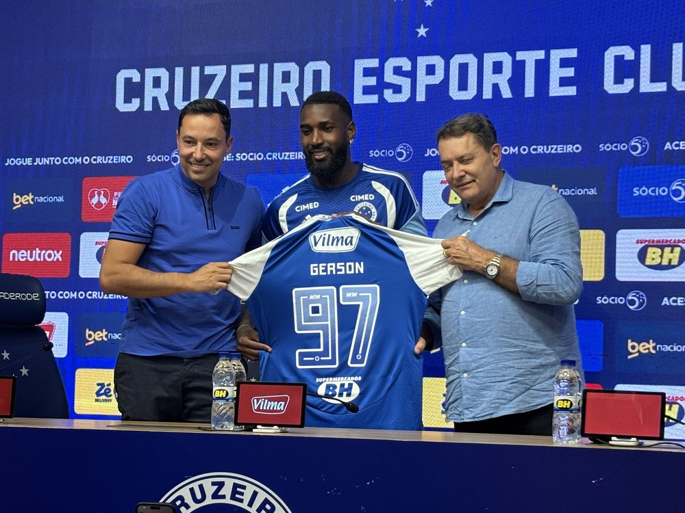 Gerson é apresentado no Cruzeiro e destaca projeto visando a Copa do Mundo