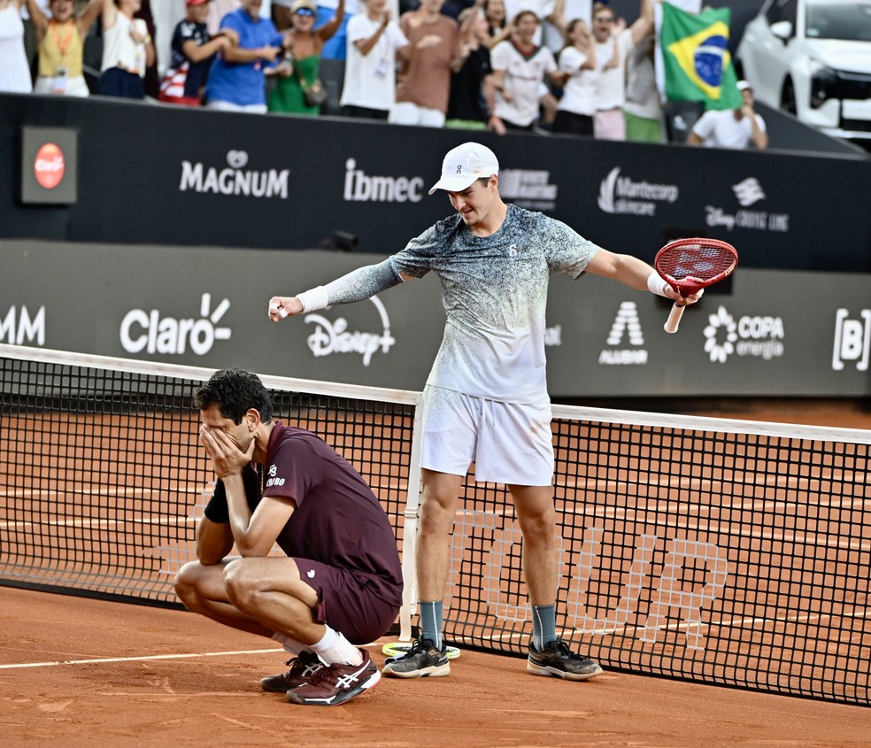 Marcelo Melo e João Fonseca são campeões do Rio Open — Foto: André Durão