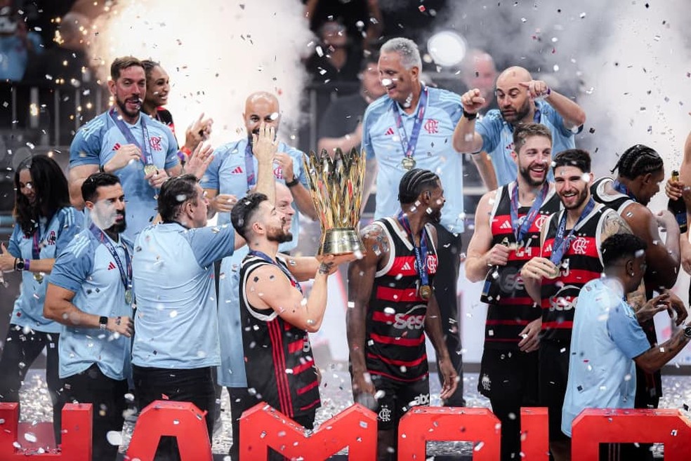 Flamengo  bicampeo da Champions League das Amricas de Basquete  Foto: Divulgao/FIBA